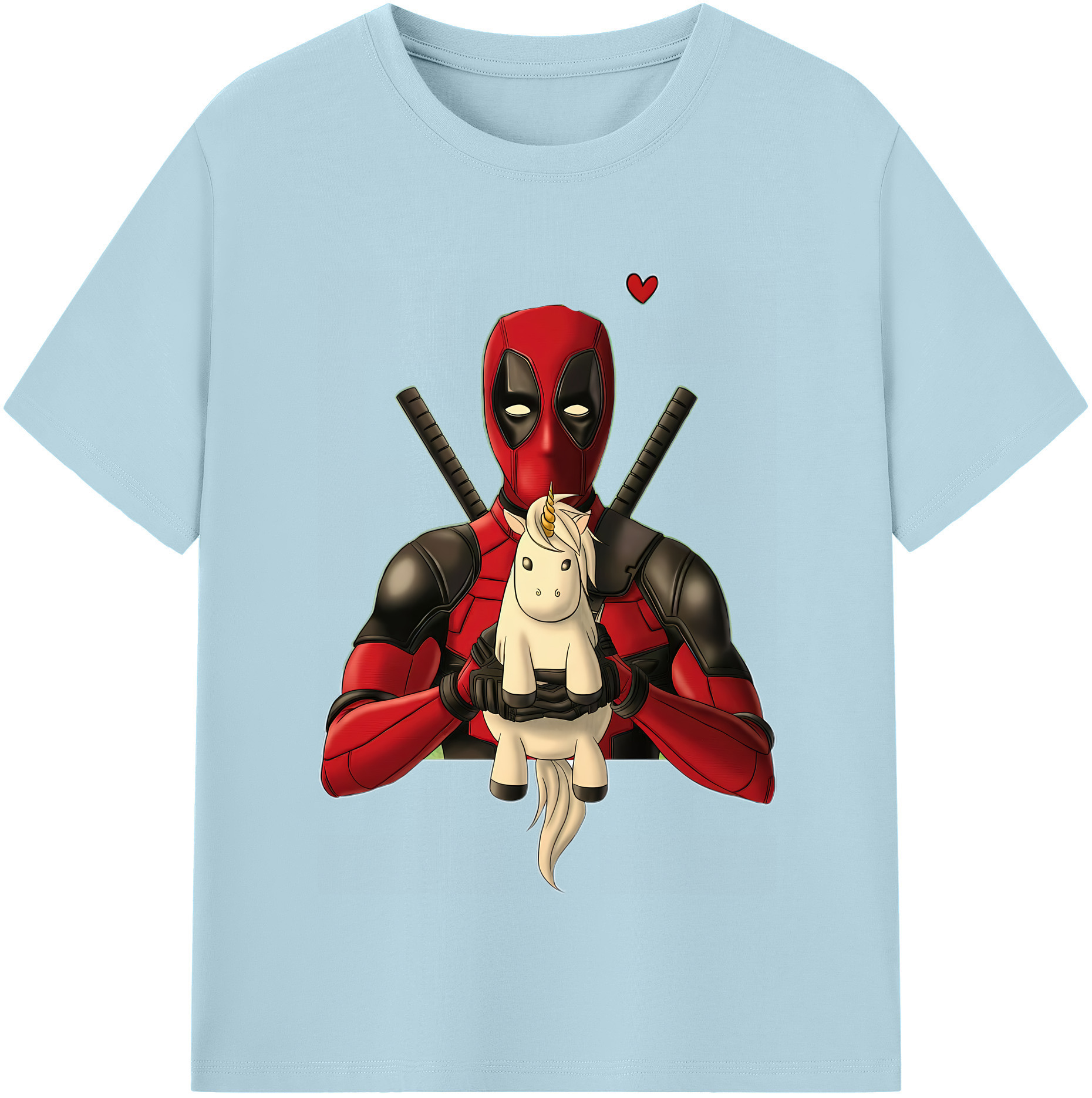 （画像用） Deadpool デッドプール 綿100％半袖Tシャツ（フロントプリント）